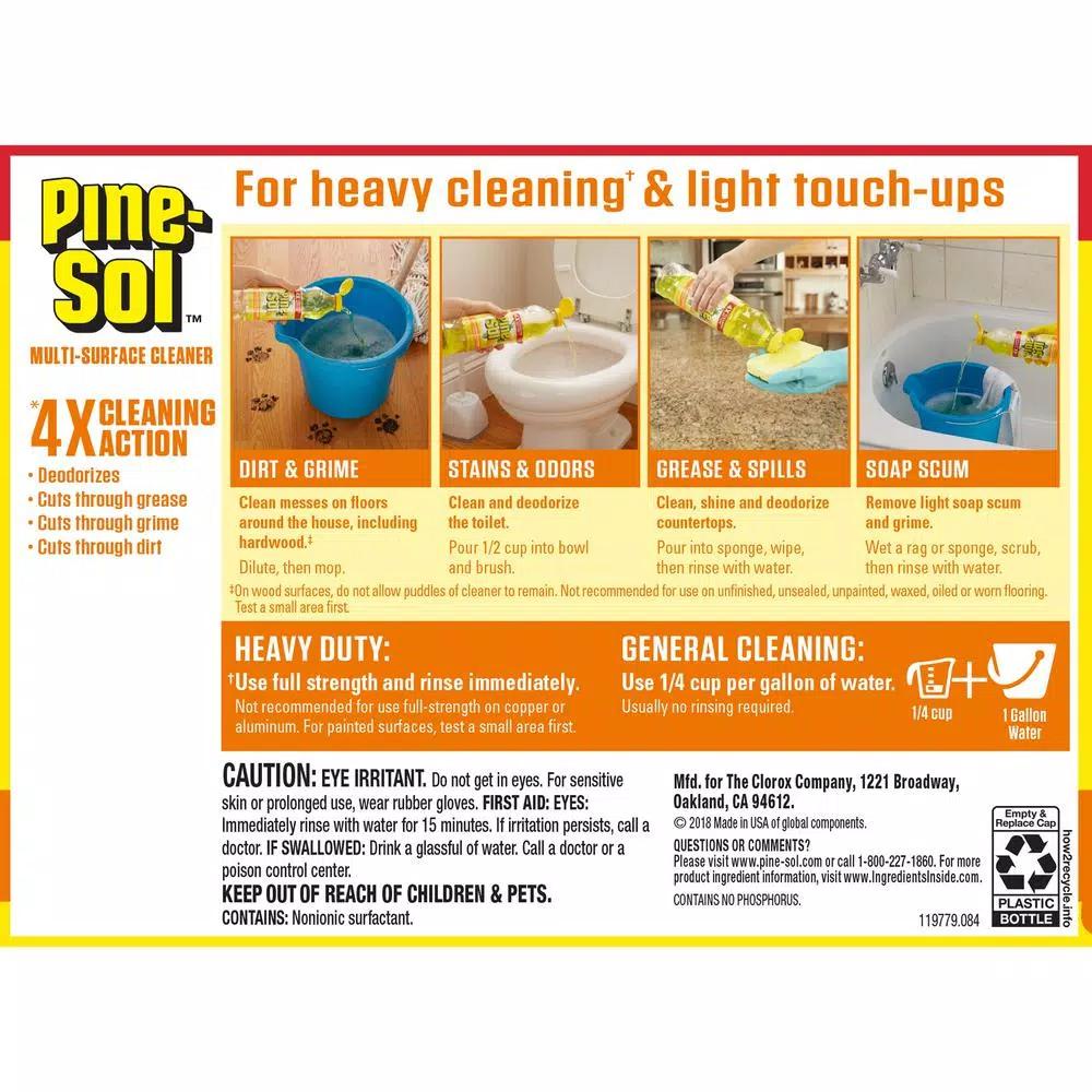 Pine-Sol Lemon Fresh All Purpose Multi-Surface Cleaner, 60 oz
