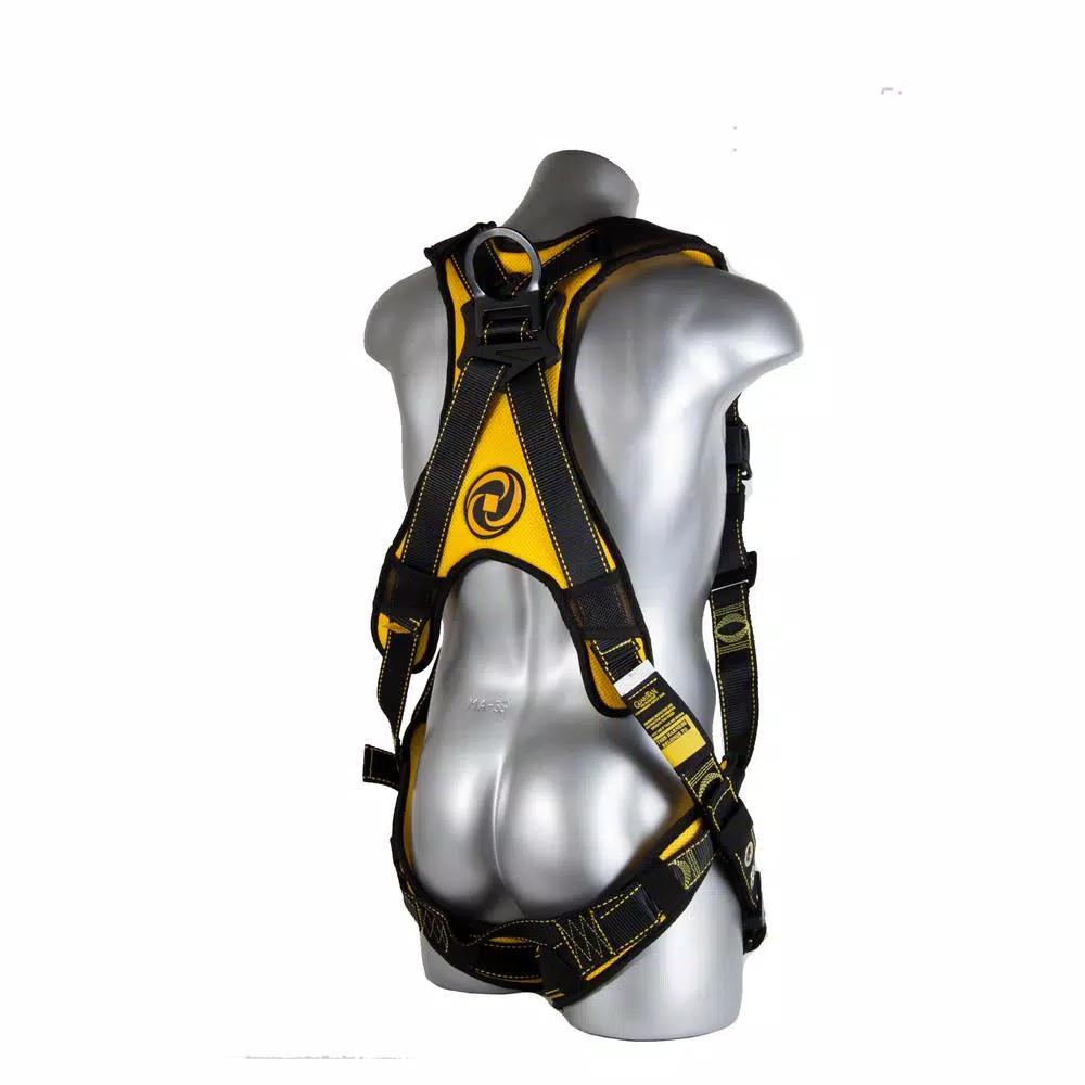 Guardian Fall Protection Cyclone Lineman Safety Harness - Black/Yellow - Medium/Large