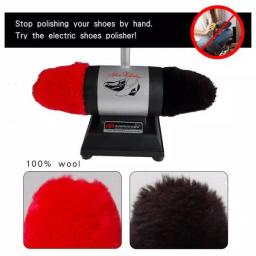 SPT Professional Shoe Buffer with 100% Lamb Wool Dual Buffers and 31 in. Stand-Up Operation thumbnail 2
