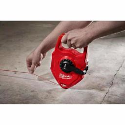 Milwaukee 48 in. Concrete Screed Level with 150 ft. Extra Bold Large Capacity Chalk Reel thumbnail 9