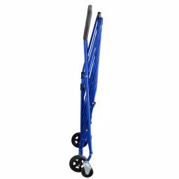 Milwaukee Steel Blue Shopping Cart with Accessory Basket - 50 lb Capacity thumbnail 4
