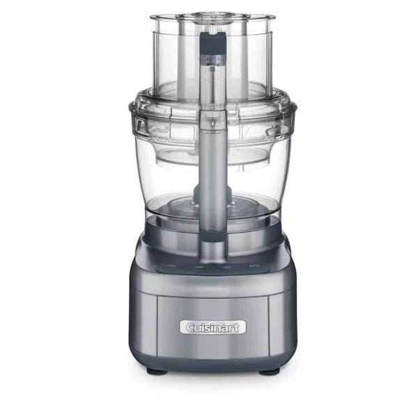 Cuisinart Elemental 13-Cup Food Processor with Dicing Kit and 4.5-Cup Bowl, 550W, Gray