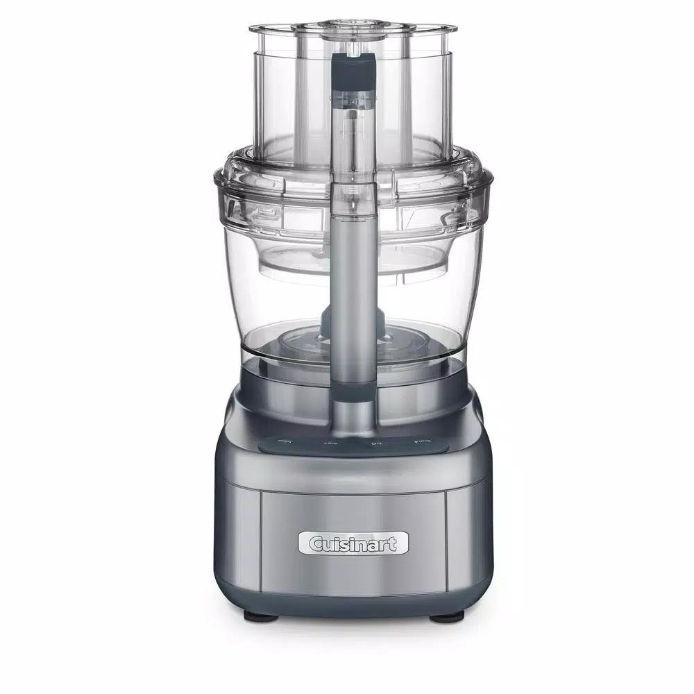 Cuisinart Elemental 13-Cup Food Processor with Dicing Kit and 4.5-Cup Bowl, 550W, Gray