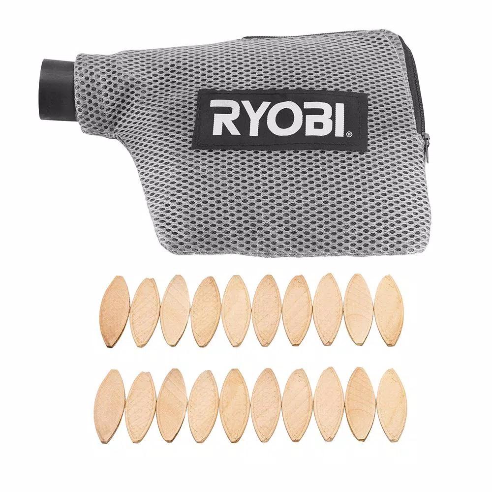 RYOBI 6 Amp Corded Biscuit Joiner Kit with Dust Collection Bag