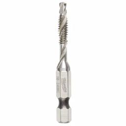 Milwaukee SHOCKWAVE 10-24 UNC Steel Drill Tap Bit, 1/4 in. Hex Shank thumbnail 1