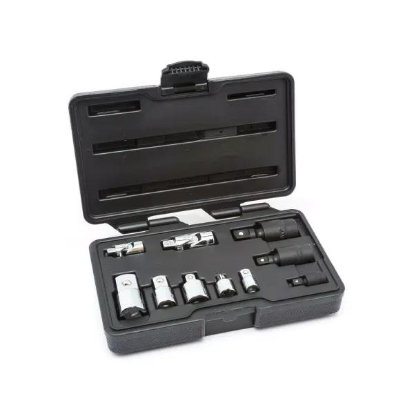 GearWrench 10-Piece Universal Joint and Adapter Set, 1/4 in., 3/8 in., and 1/2 in. Drive