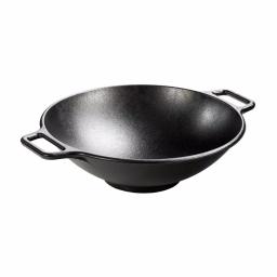 Lodge 14 in. Cast Iron Wok with Dual Loop Handles thumbnail 1