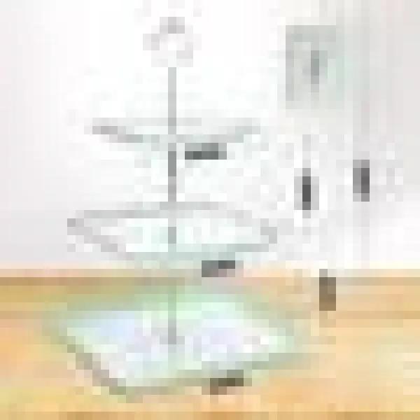 MALACASA 3-Tiered Green Porcelain Square Cupcake Tower Stand - 14.5 in. Dessert Serving Tray