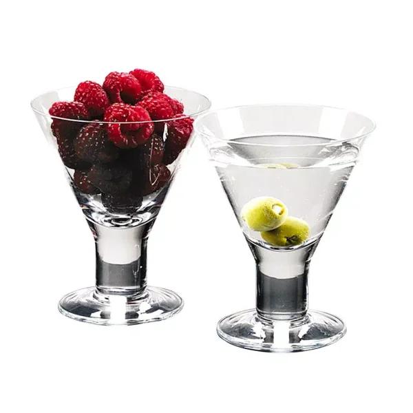 Badash Crystal High Caprice 6 oz. Mouth Blown Lead Free Crystal Martini and Dessert Glass Set, 4-Piece