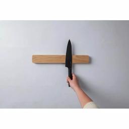 BergHOFF Ron Wooden Magnetic Knife Bar, 15.75 in. Ash Wood Wall Mount Knife Rack thumbnail 4