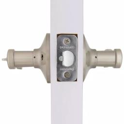 Defiant Scroll Keyed Entry Door Lever, Satin Nickel thumbnail 5