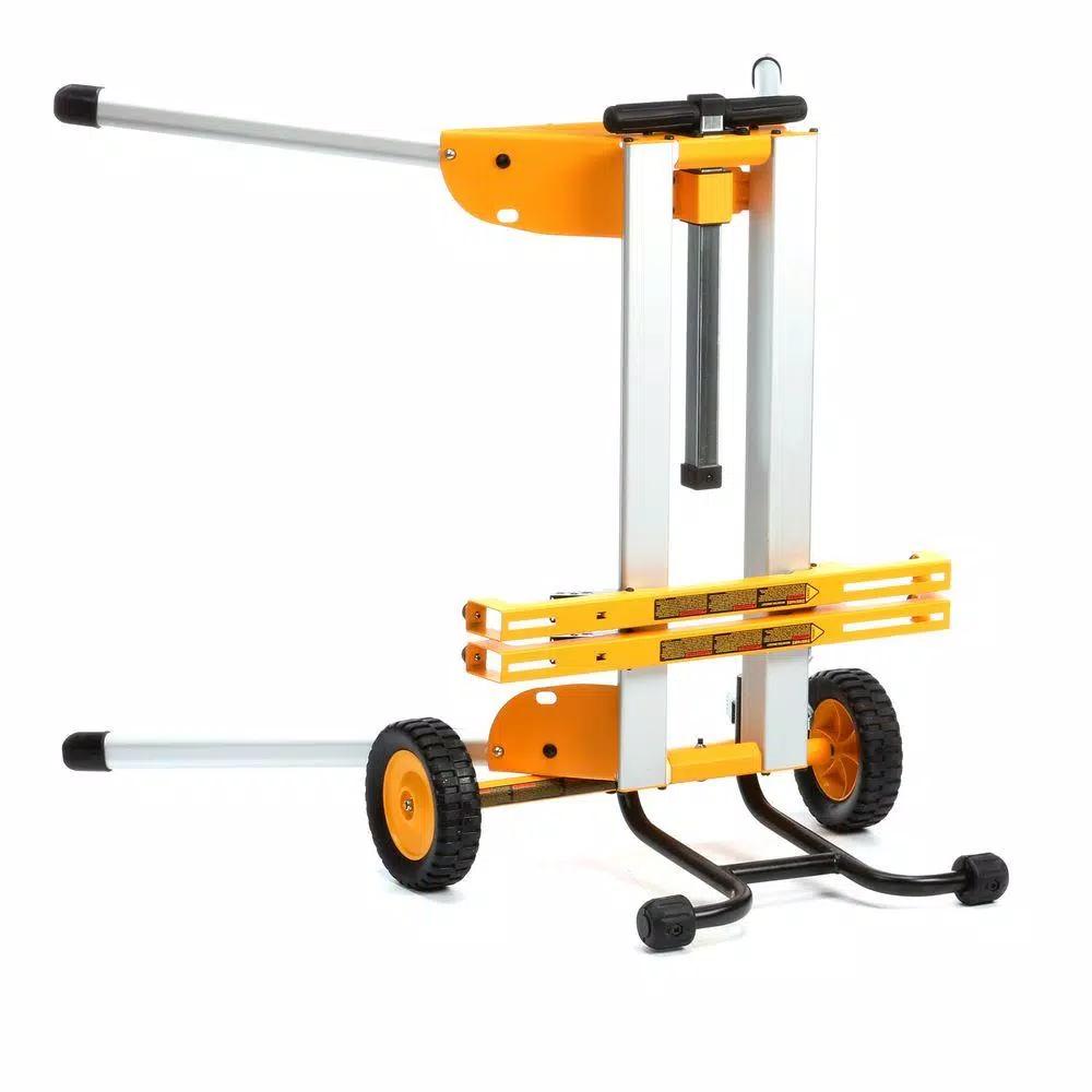 DEWALT 15 Amp 8-1/4 in. Compact Corded Jobsite Table Saw with Heavy-Duty Rolling Stand