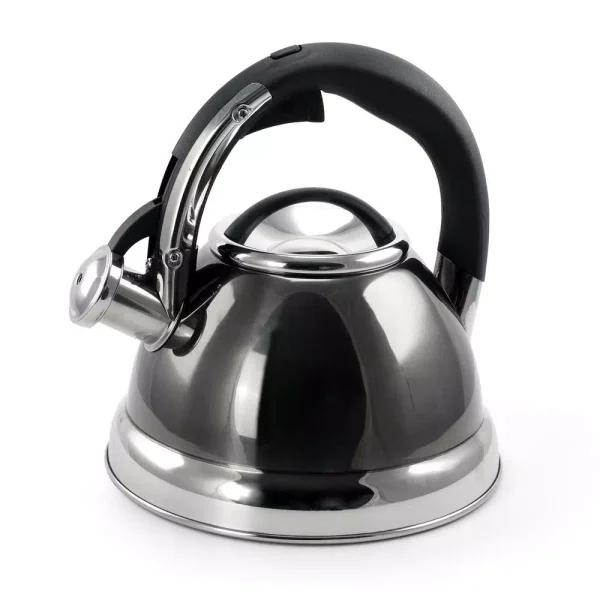Mr. Coffee Kelton 2 Qt. Stainless Steel Whistling Tea Kettle by Gibson Mr. Coffee