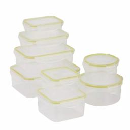 Honey-Can-Do 16-Piece Clear Locking Plastic Food Storage Container Set, Airtight & Leak Proof thumbnail 2