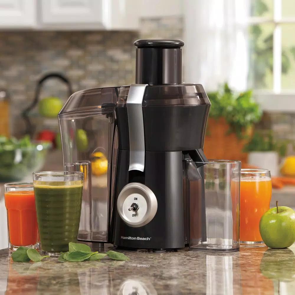 Hamilton Beach Big Mouth Centrifugal Juicer, 825W, 20 oz. Grey