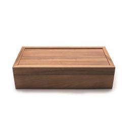 Ironwood Gourmet Acacia Wood Rectangular Tea Box with 10 Compartments thumbnail 1