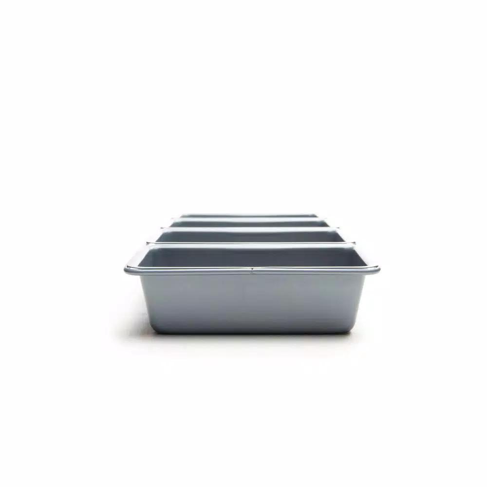 Fox Run Preferred Non-Stick Linked Loaf Pan, 4-Cavity Mini Loaf Baker