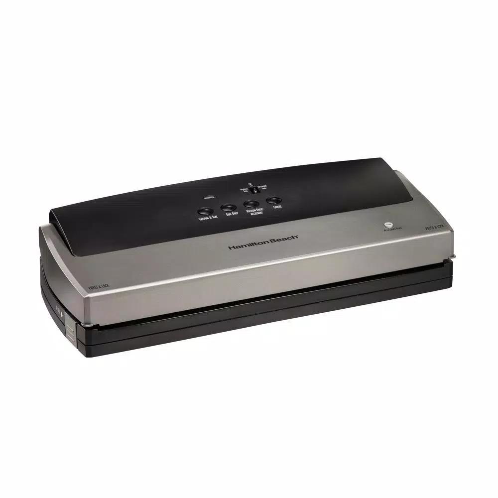Hamilton Beach NutriFresh Black Food Vacuum Sealer with Extended Seal