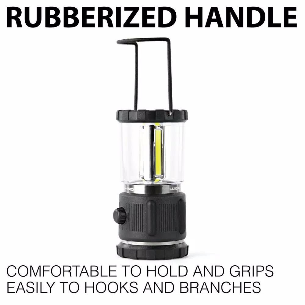 LUXPRO 3D Rugged LED Lantern, 1000 Lumens, 360° Broadbeam Light with TackGrip
