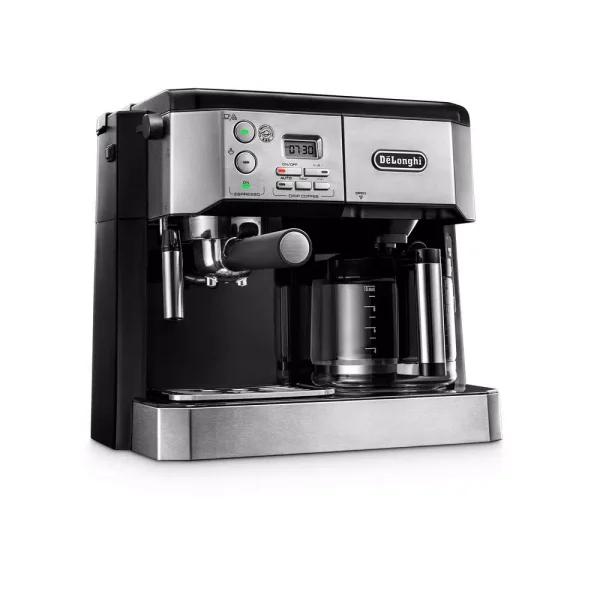 DeLonghi De'Longhi BCO430 All-In-One 10-Cup Drip Coffee Maker and Espresso Machine, Stainless Steel