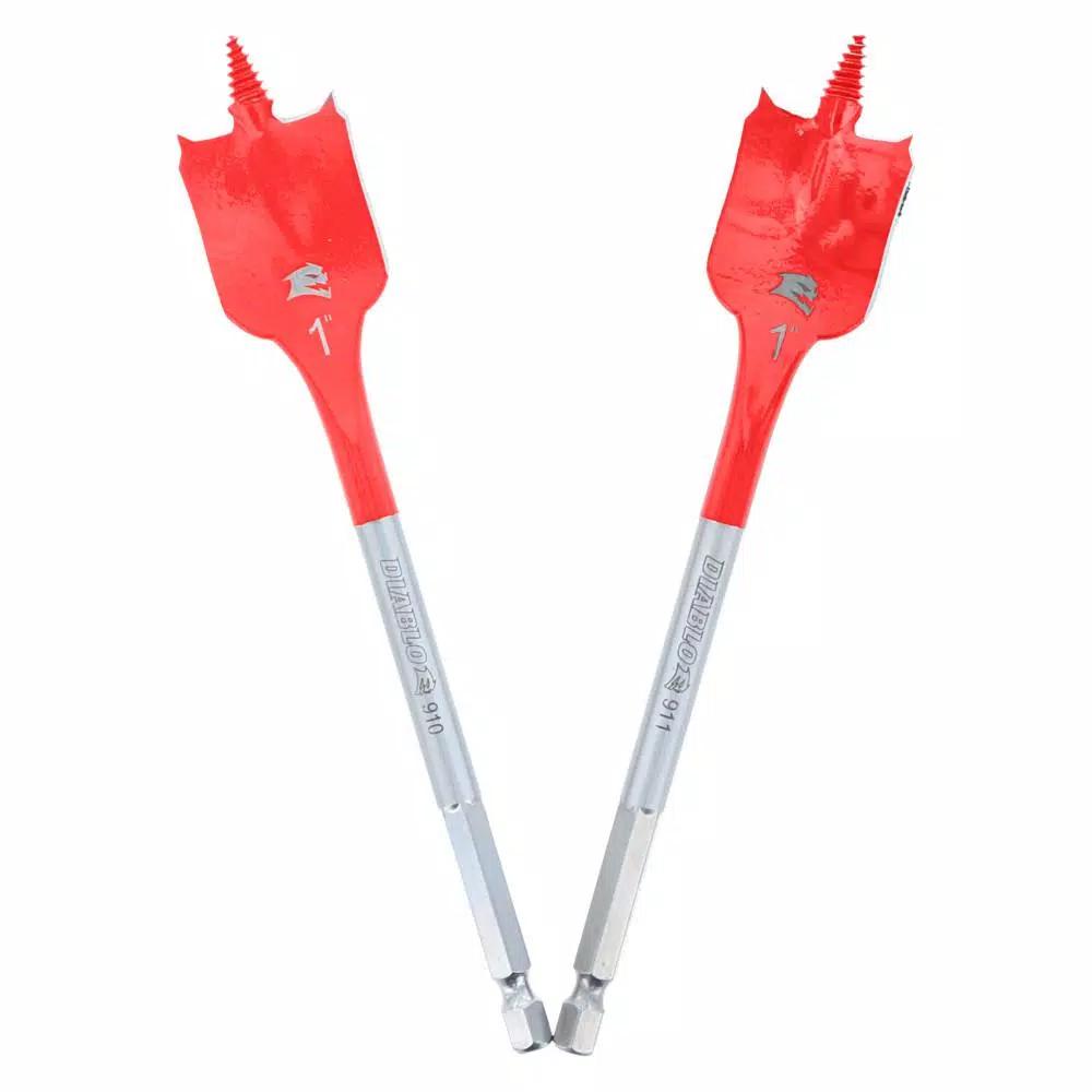 Diablo SPEEDemon 1 in. x 6 in. Spade Bit 2-Pack