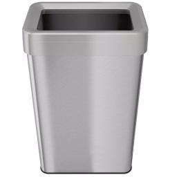 iTouchless 21 Gal. Stainless Steel Slim Rectangular Open Top Commercial Trash Can with Dual Deodorizer thumbnail 5