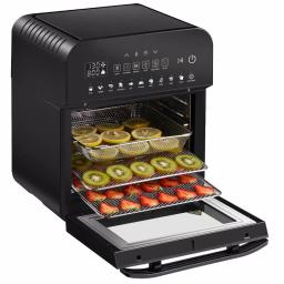 GoWISE USA Go WISE 12.7 Qt. Air Fryer Oven with Rotisserie, Dehydrator & 11 Presets, 1600W, Black thumbnail 7