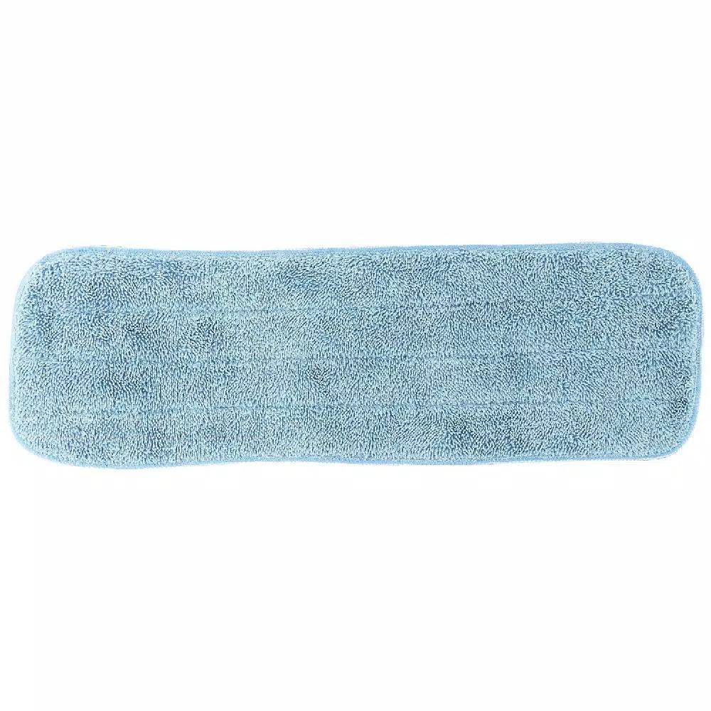 Zwipes 18 in. Microfiber Wet/Dry Flat Mop Pad Refills, Blue (3-Pack)