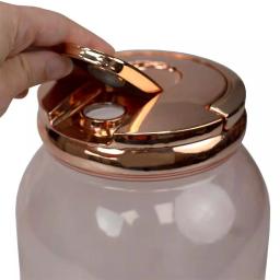 Unbranded 1 Gal. Plastic Beverage Dispenser with Spigot - Gold Beverage Serveware thumbnail 5