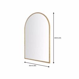 Home Decorators Collection Medium Arched Gold Antiqued Classic Accent Mirror thumbnail 2