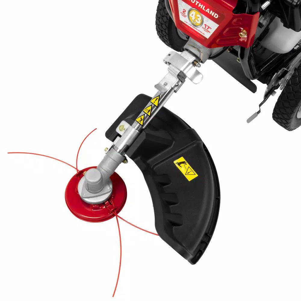 Southland 43cc Gas Walk-Behind Wheeled String Trimmer, 17 in. Cutting Path