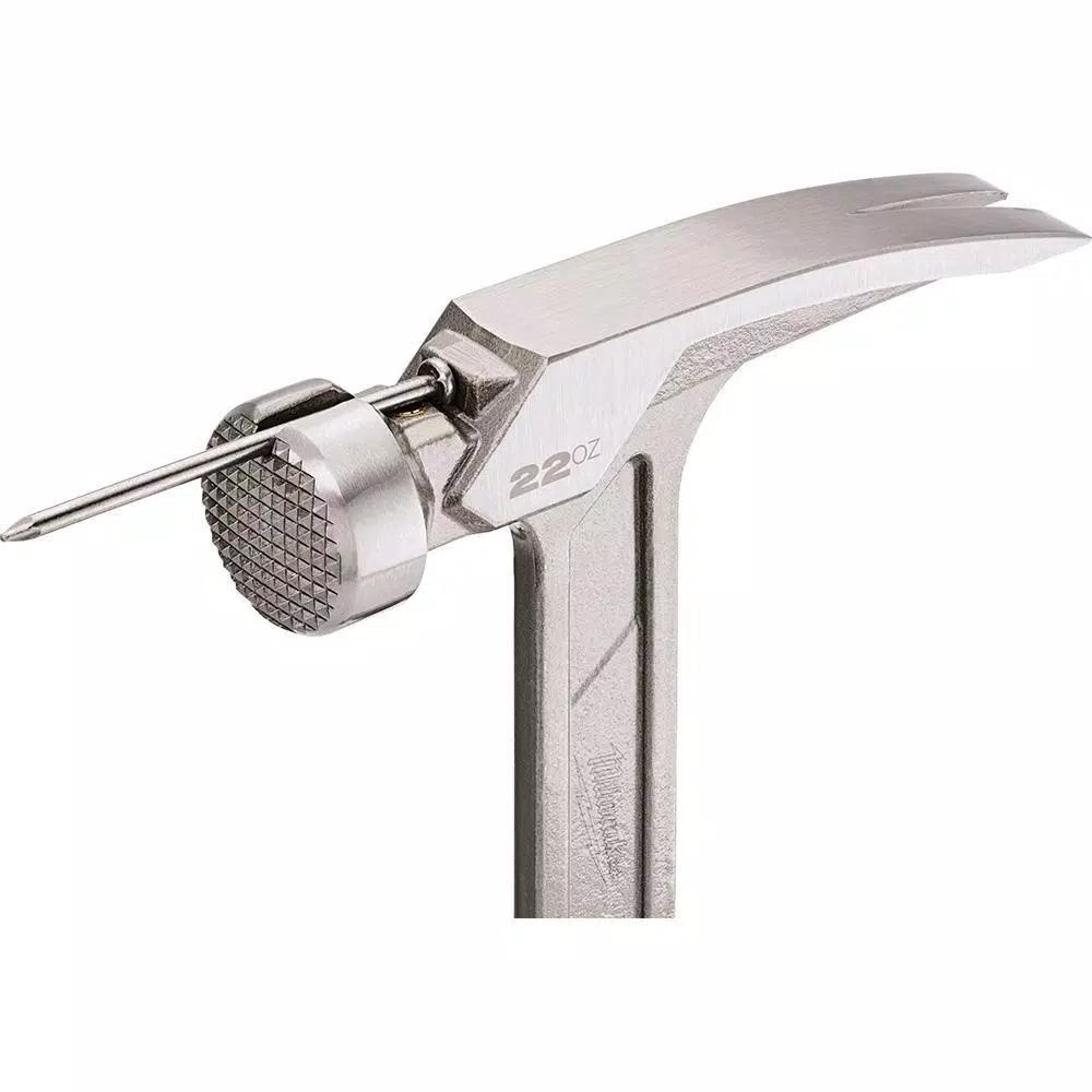 Milwaukee 22 oz. Milled Face Framing Hammer with Shockshield Grip and Hammer Loop