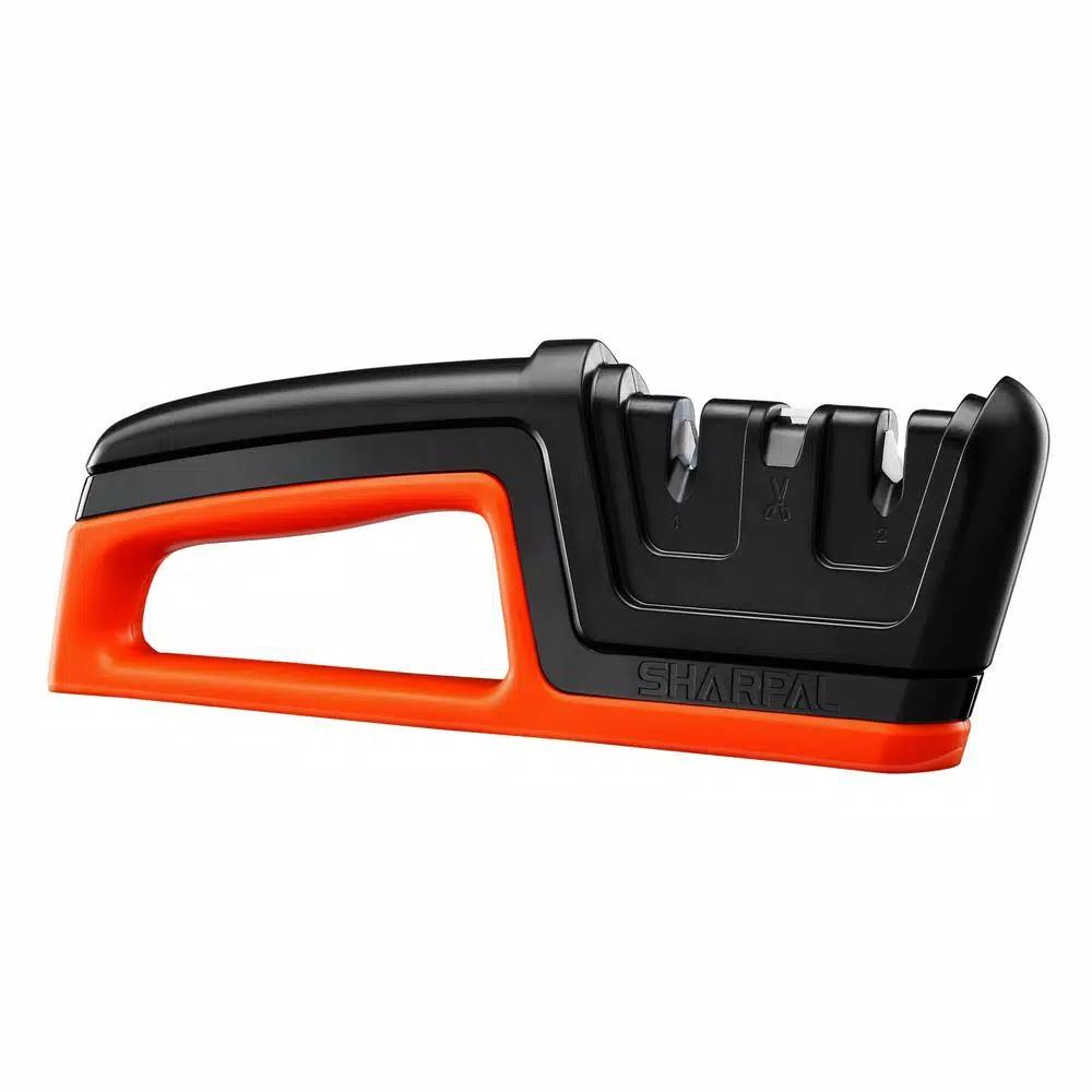 Sharpal 206N Knife and Scissors Sharpener - Two-Stage Manual Handheld Sharpener