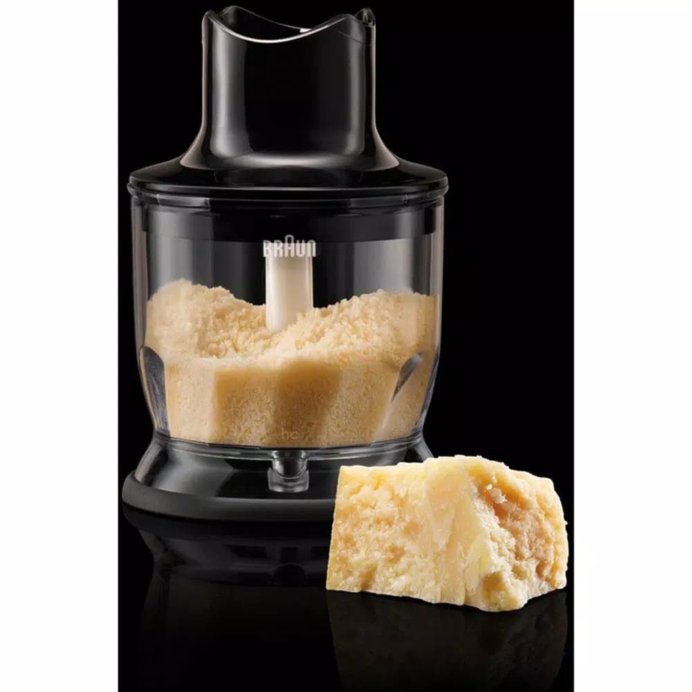Braun 1.5 Cup Chopper Attachment for MultiQuick Hand Blenders, Black