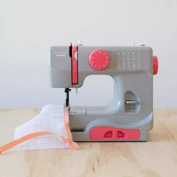 Janome Compact 10-Stitch Sewing Machine - Portable Graceful Grey thumbnail 6