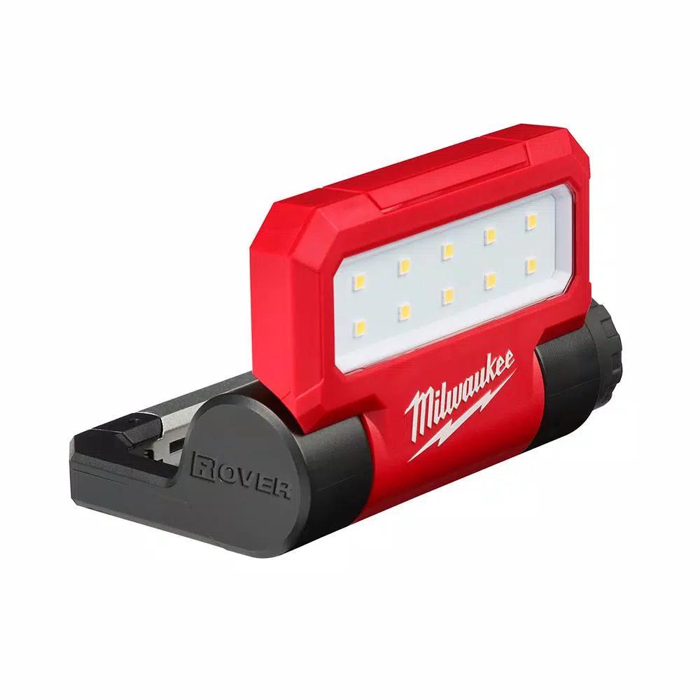 Milwaukee REDLITHIUM USB ROVER 550 Lumen Pivoting LED Rechargeable Flood Light (2-Pack)