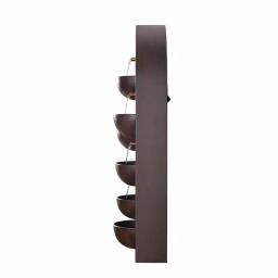Kenroy Home Silva 31 in. Steel Wall Fountain with Built-in Planters, Rusty Red Finish thumbnail 2