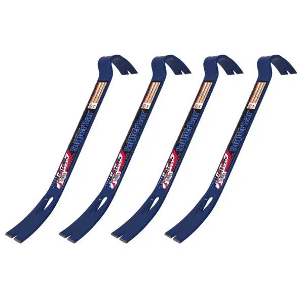 Vaughan 15 in. Flat Bar Pry Bar, 4-Pack