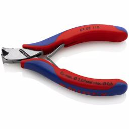 KNIPEX 4-1/2 in. Electronics End Cutters with Comfort Grip Handles thumbnail 2