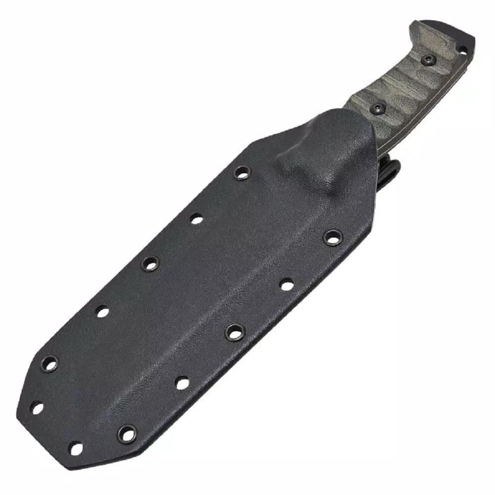 Camillus DAGR Carbon Steel Tanto Fixed Blade Knife with G10 Handle and Molded Sheath