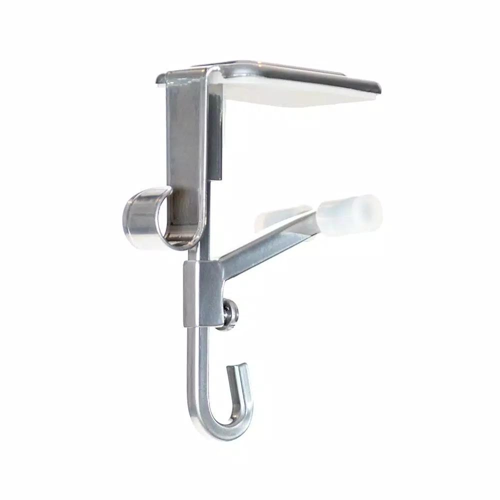Village Lighting Company Silver Mantle Garland and Stocking Holder 3-Pack - Adjustable Metal Mantle Hangers
