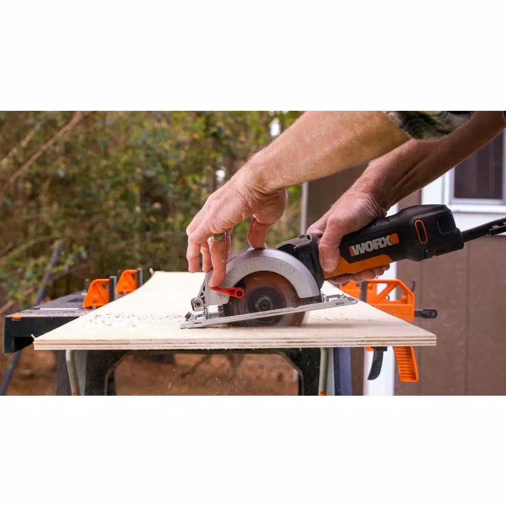 WorxSaw 4.5 Amp 4-1/2 in. Compact Corded Circular Saw