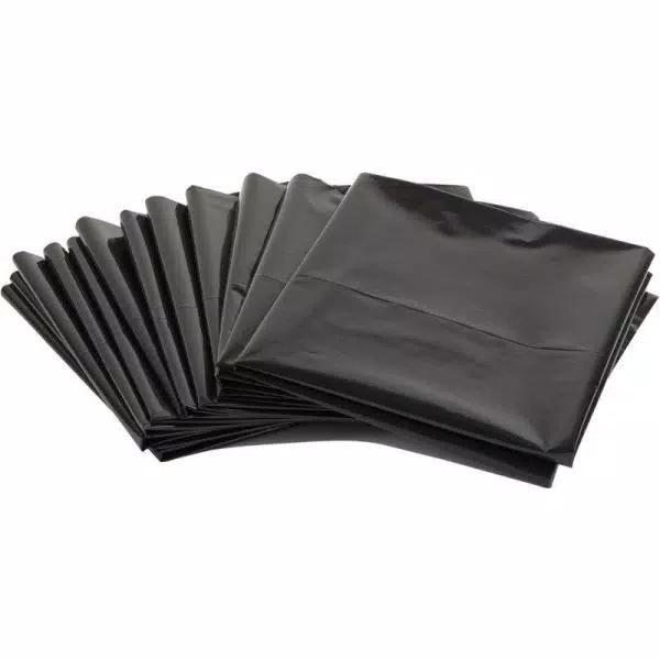 Aluf Plastics 55 Gallon Heavy-Duty Black Trash Bags for Rubbermaid Brute, 1.8 Mil, 100-Count