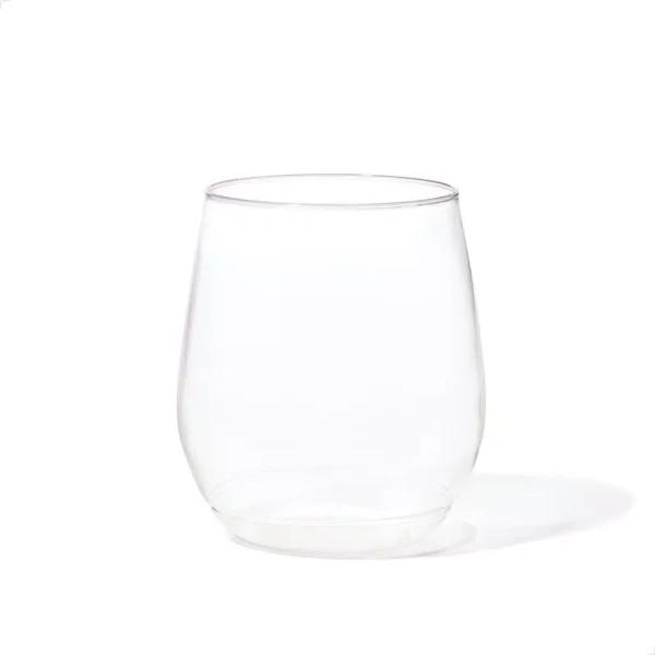 TOSSWARE Unbreakable 14 oz. Stemless Plastic Wine Glasses, Clear, Set of 252
