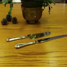 Heim Concept 2-Piece Silver Stainless Steel Cake Server and Knife Set, 6 in. thumbnail 3
