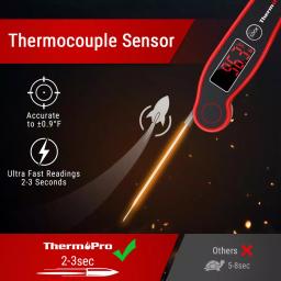 ThermoPro TP-19 Waterproof Digital Instant Read Meat Thermometer for BBQ Grill and Smoker thumbnail 4