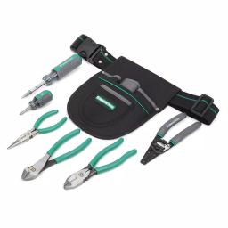 Commercial Electric 7-Piece Electrician's Tool Set with 6-Pocket Tool Pouch thumbnail 4