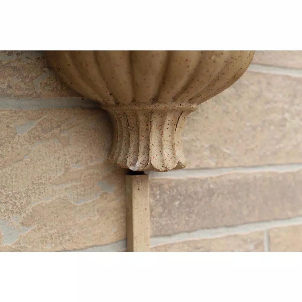 Kenroy Home Royal Resin Lionhead Wall Fountain - Sandstone Finish Mediterranean Outdoor Water Feature