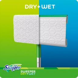 Swiffer Sweeper Dry and Wet Mop Starter Kit with 10 Cloths thumbnail 11