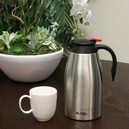 Mr. Coffee Galion 2 Qt. Polished Stainless Steel Coffee Pot with Polypropylene Handle thumbnail 2
